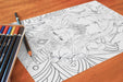Asian Queen mandala coloring sheet - XavierArts